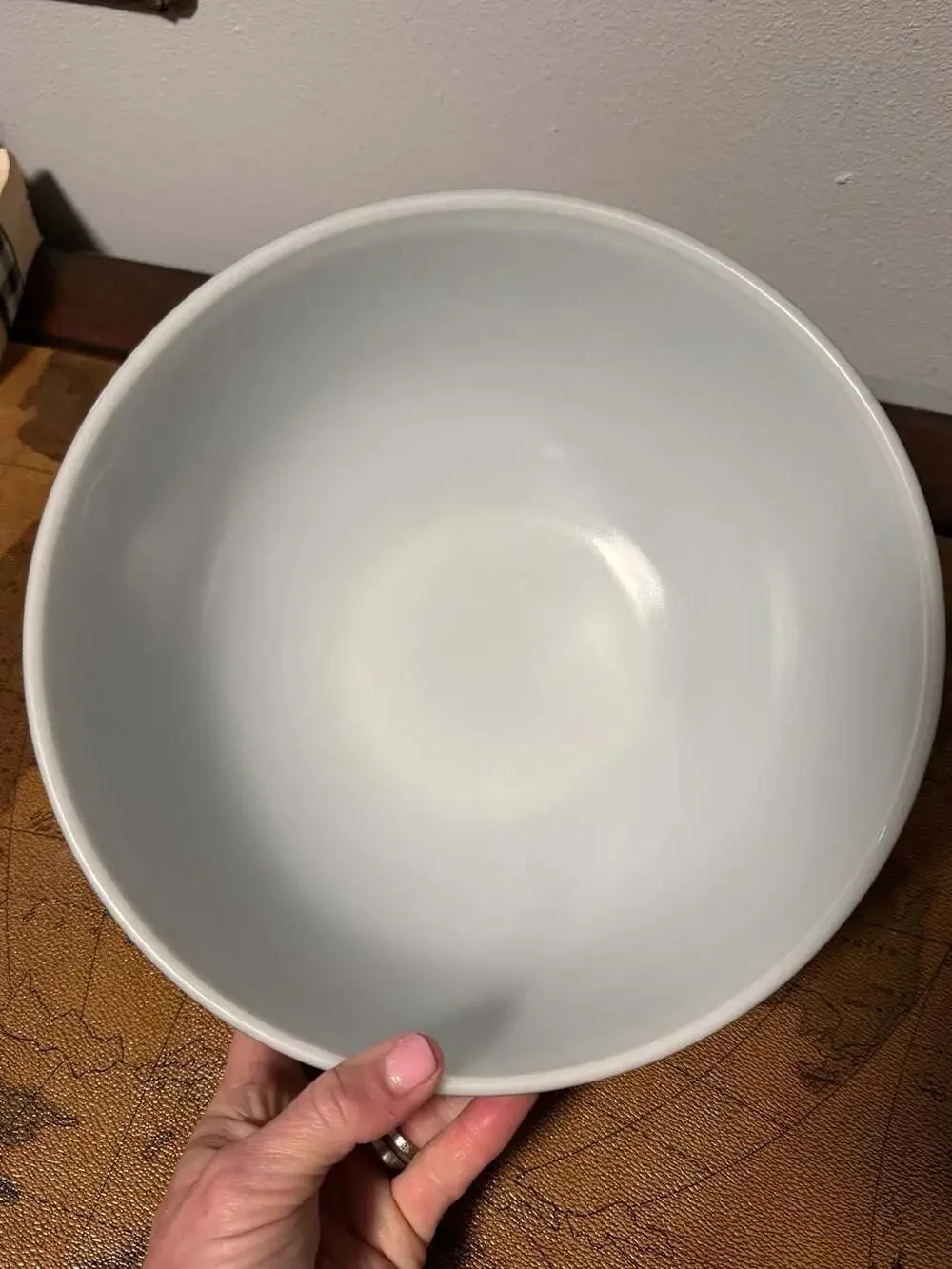 Vintage Pyrex Terra 404 Matte Brown Striped 4 Qt Mixing Bowl